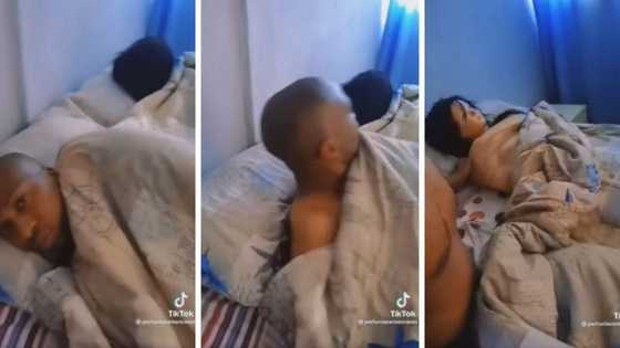 Woman pranks her lover in hilarious cheating video, TikTok leaves Mzansi in stitches: “She got him good”