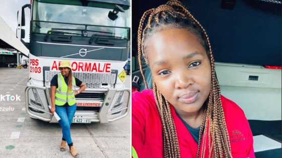 Female abnormal heavy-duty truck driver wows Mzansi with her skills: "You are a true inspiration "