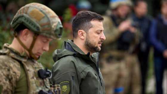 Zelensky vows 'victory' on frontline visit to liberated Kharkiv region