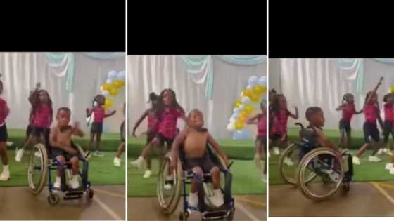 Video of physically challenged boy vibing to Boohle's 'Hamba Wena' at school function leaves SA in their feels
