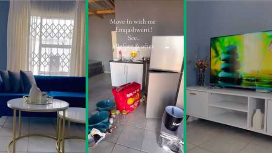 From bare to beautiful: South African woman's 1-room apartment transformation inspires TikTok