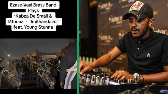 Gauteng brass band plays Imithandazo by Kabza De Small, gives SA goosebumps