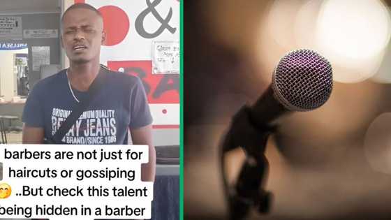 Man shows off stunning talent at salon, Mzansi impressed: "Vocal control is insane"
