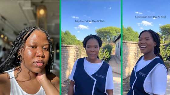 TikTok video captures sister's emotional send-off to 1st day of work, Mzansi left emotional