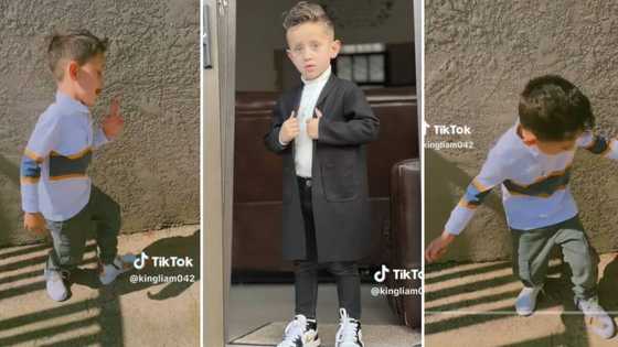 Little boy puts on a show as he dances to amapiano in viral video, gains SA fans: "Khuphuka lapho"