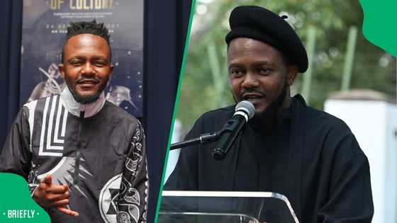 Kwesta meets his female version in a sweet video, SA reacts: "They need to do a DNA test"