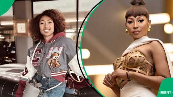 Enhle Mbali Mlotshwa disses a troll who mentioned her divorce from Black Coffee in her sultry photo