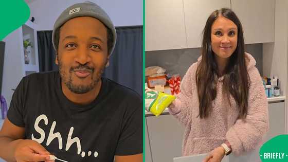 UK woman wins hearts after cooking pap for her South African husband for the 1st time