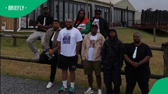 Dr Musa and Friends Wear Wives' Photos on T-Shirts