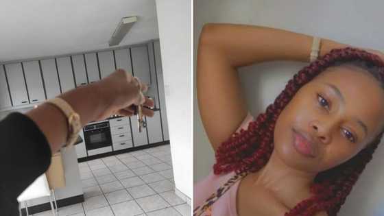 Young woman celebrates being done with res life and getting her own apartment, Mzansi inspired by her big move