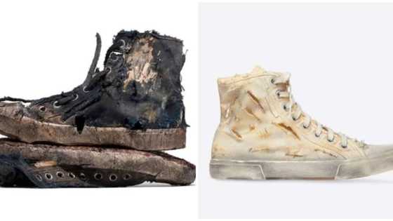 Balenciaga breaks internet after unveiling destroyed Paris sneakers, reportedly selling for a whopping R30k