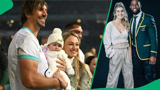 Siya Kolisi's ex-wife Rachel reacts as Etzebeth's wife Anlia posts Christmas family pictures