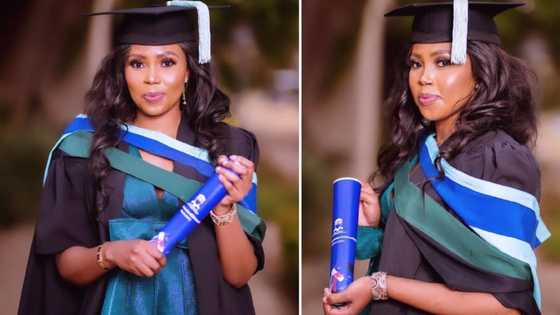 Brainy lady proudly fetches Master of Science in Medicine, receives warm praises