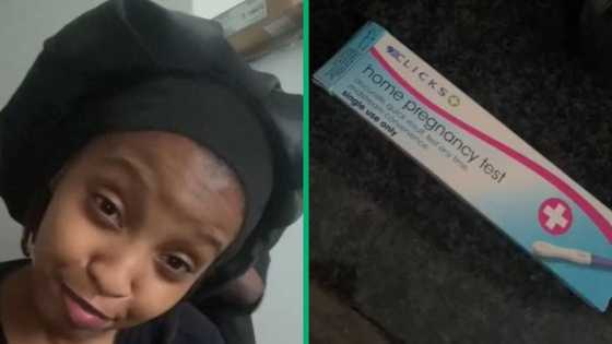 Man supports girlfriend during pregnancy test in TikTok video, Mzansi jokes about love birds' anticipation