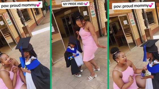 Single mom celebrates daughter's pre-school graduation in viral TikTok video, Mzansi in awe