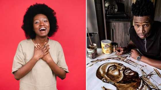 Beloved local artist Ennock Mlangeni draws creative portrait of Kwaito musician Zola 7, Mzansi shows love