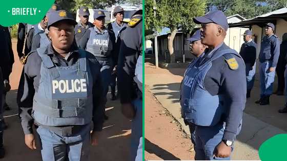 SAPS officer nails code of conduct recital, Mzansi says: "They forgot this code of conduct."