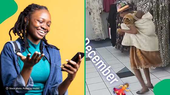 “Happiness is you, gal”: Vibey mama dancing in a shop leaves SA entertained