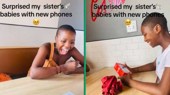 Big sis surprises younger sisters with new cellphones in sweet TikTok video, gift makes Mzansi gush