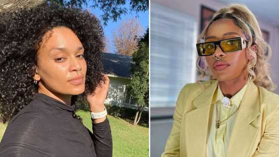 DJ Zinhle angers Mzansi after allegedly being mean to Pearl Thusi in a trending clip: "Not a Pearl Thusi fan but this was unnecessary"