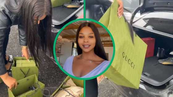 Lady stuffing her trunk with Gucci shopping bags leaves the internet in a frenzy: "It’s the bragging for me"