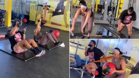 Cassper Nyovest and Thobeka Majozi serve relationship goals in lit couples workout clip