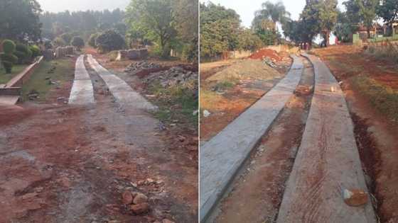 Residents of Ngulumbi Village building their own roads, government's service delivery leaves much to be desired