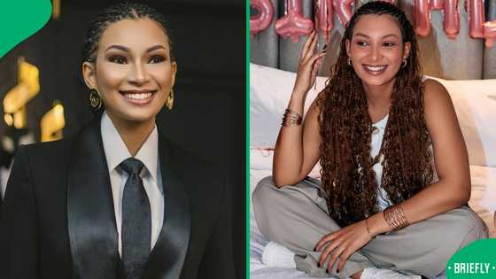 'BBMzansi' star Ashley Ogle shares cute moment with baby Kenzo: "I might eat him up"