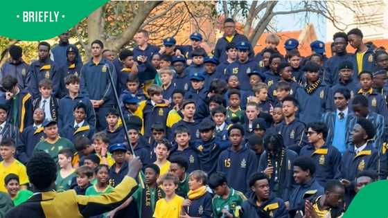 St David's Marist Inanda students' Bafana Bafana war cry delights SA