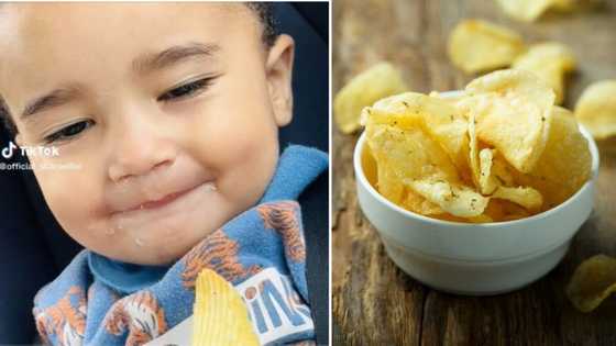 Mom shares video of adorable baby eating salt and vinegar chip, and SA can’t get enough: 'He is too cute’