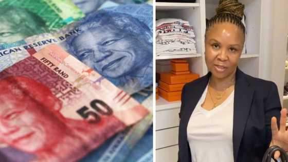 Lady drips in luxury brands like Birkin and Loro Piana that cost more than some people's houses