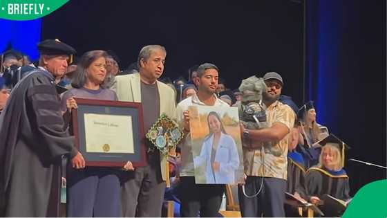 "Life is so unfair”: Social media reacts as family receives deceased vet student’s PhD on stage