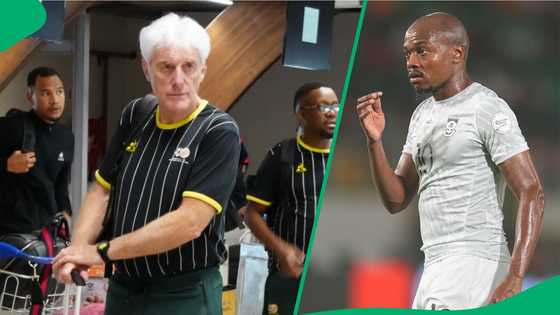 Hugo Broos Defends Percy Tau’s Bafana Return Amid Fan Debate