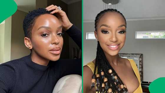 Nandi Madida shares sweet throwback photo of her during younger days, fans praise star