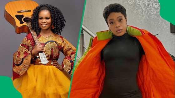 Lusanda Mbane posts pic at Zahara's grave in memory of late singer's 1st heavenly birthday