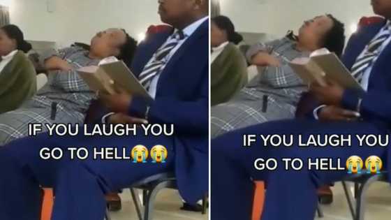 Video of woman sleeping her wig off in church has Mzansi people in stitches: “If you laugh, you go to hell”