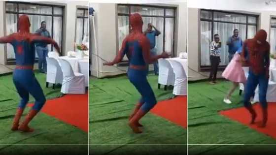 ‘Tjooo’: Another video of dancing Spider Man keeps Mzansi in stitches