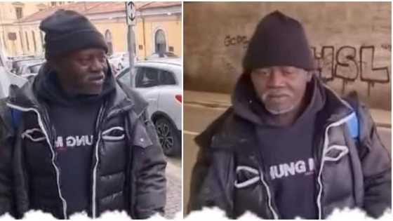 Homeless man in Italy begs for help to return to Africa; emotional video gets many talking