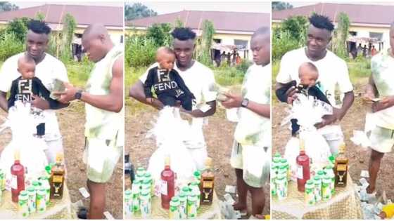 Man frowns as he sprays cash on kid celebrating birthday, video stirs massive reactions