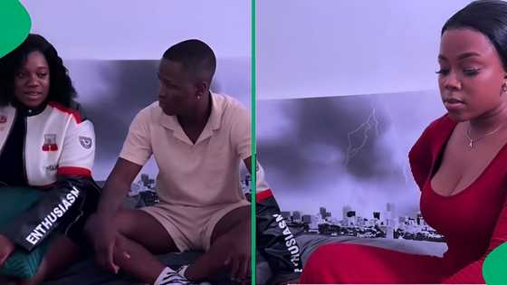 "They are not happy": Man's sets up indoor picnic for 2 wives, video gets tongues wagging