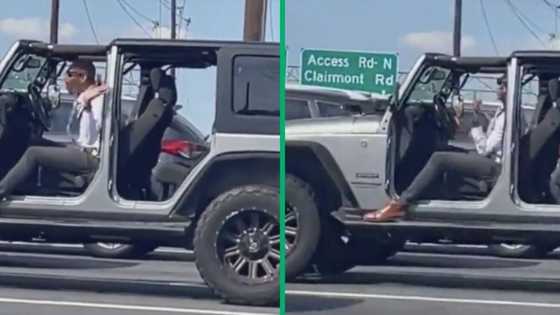 Man in Jeep dancing in traffic on TikTok video goes viral with almost 10 million, netizens call him a mood