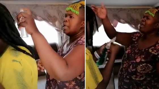 Mom unknowingly uses daughter's body mist on son's dreadlocks in hilarious video, SA peeps howl at chaos