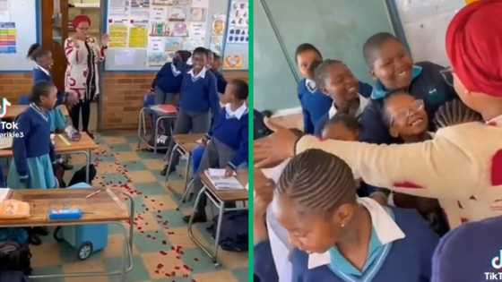 Primary school learners pull heartwarming surprise for grieving teacher in viral TikTok video