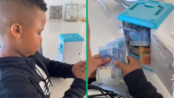 TikTok video of little boy declining dad a R2 000 loan from his bank leaves Mzansi laughing out loud