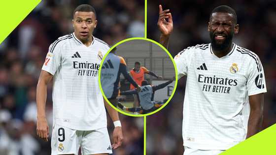 Mbappe 'cooks' Rudiger on the floor with filthy dribble at training: Video