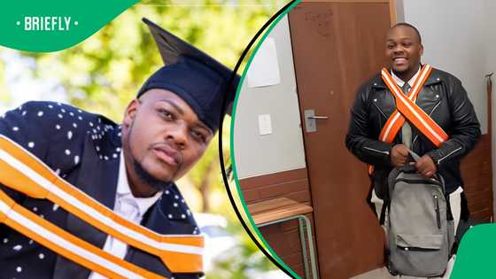 "Your learners greet you like a star" Teacher teaches class to hype his graduation status in hilarious video