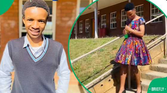 “Definitely Rebecca Malope”: SA reacts to gent dressed as favourite teacher in viral TikTok video
