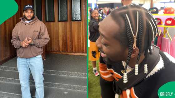 "Don't let A$AP Rocky see this": American man showcases his cornrows with zippers, SA impressed