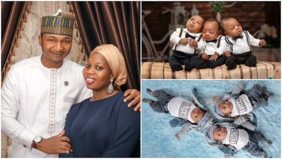 Family welcome triplets, appreciates God, pray for those who want same