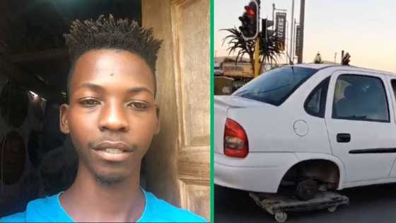 Cape Town TikTok video with 1.7 million views shows car on three wheels, South Africans amazed: “The DIY is real”